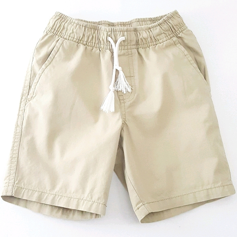 CAT & JACK 100% Cotton Khaki Drawstring Shorts